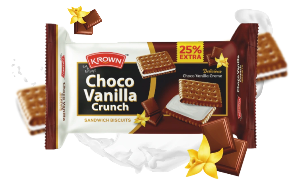 Choco Vanilla Crunch - Crème Biscuits